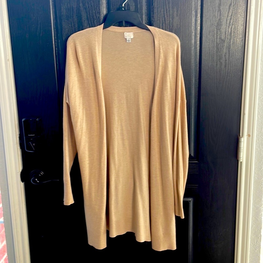 Tan cardigan